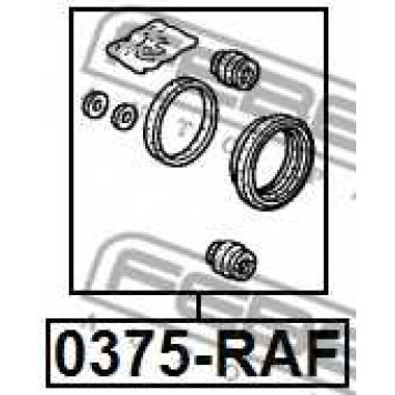 Ремкомплект тормозного суппорта FEBEST 0375-RAF-1