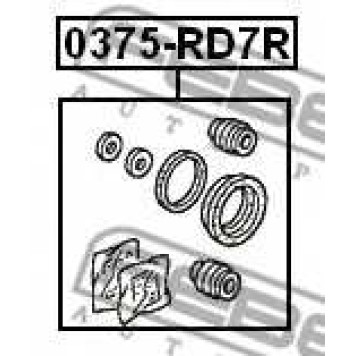 Ремкомплект тормозного суппорта FEBEST 0375-RD7R-1