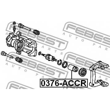 Поршень корпуса скобы тормоза FEBEST 0376-ACCR-1