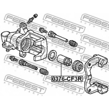 Поршень корпуса скобы тормоза FEBEST 0376-CF3R-1