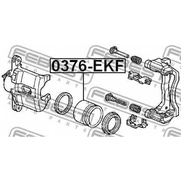 Поршень корпуса скобы тормоза FEBEST 0376-EKF-1
