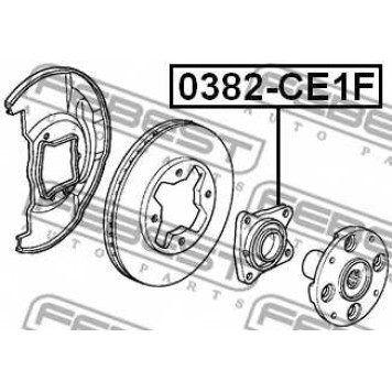 Ступица колеса FEBEST 0382-CE1F-1