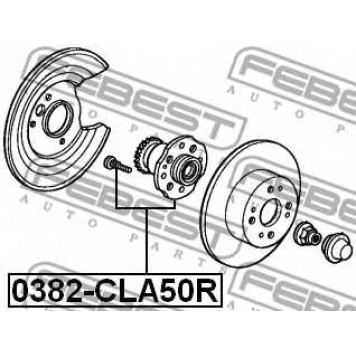 Ступица колеса FEBEST 0382-CLA50R-1