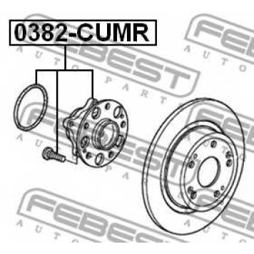 Ступица колеса FEBEST 0382-CUMR-1