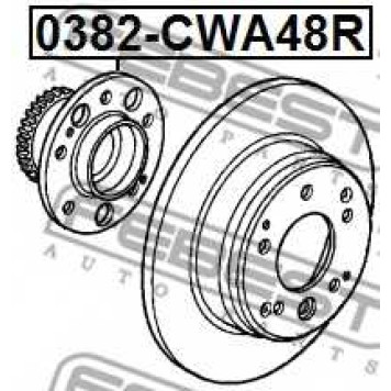 Ступица колеса FEBEST 0382-CWA48R-1