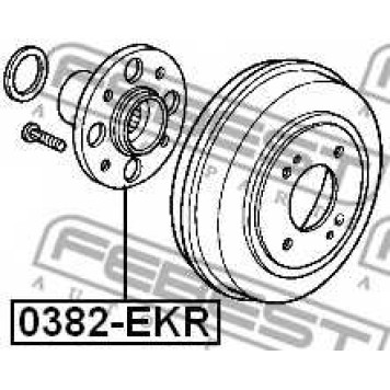 Ступица колеса FEBEST 0382-EKR-1