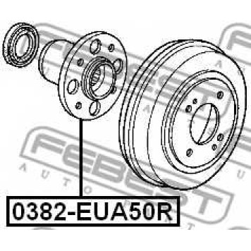 Ступица колеса FEBEST 0382-EUA50R-1