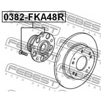 Ступица колеса FEBEST 0382-FKA48R-1