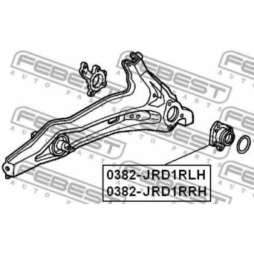 Ступица колеса FEBEST 0382-JRD1RLH-1
