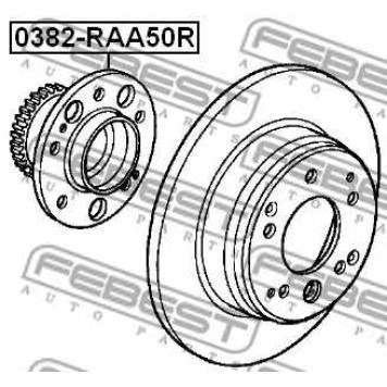 Ступица колеса FEBEST 0382-RAA50R-1