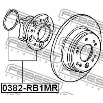Ступица колеса FEBEST 0382-RB1MR-1