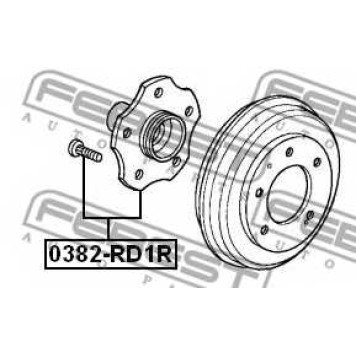Ступица колеса FEBEST 0382-RD1R-1