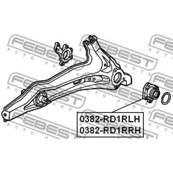 Ступица колеса FEBEST 0382-RD1RRH-1