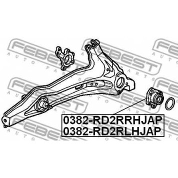 Ступица колеса FEBEST 0382-RD2RRHJAP-1