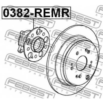 Ступица колеса FEBEST 0382-REMR-1