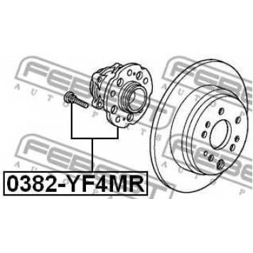 Ступица колеса FEBEST 0382-YF4MR-1