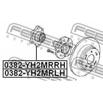 Ступица колеса FEBEST 0382-YH2MRRH-1