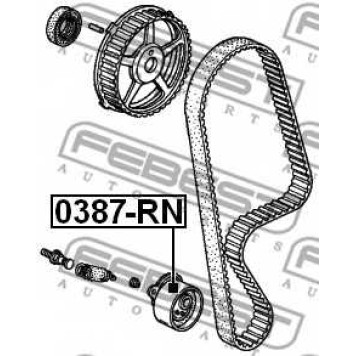 Натяжной ролик ременя ГРМ FEBEST 0387-RN-1