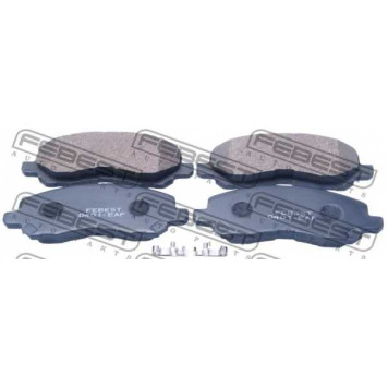 Колодки тормозные дисковые передний для CHRYSLER SEBRING / MITSUBISHI DION, ECLIPSE, GALANT, GRANDIS, LANCER, OUTLANDER, SPACE RUNNER, SPACE <b>FEBEST 0401-EAF</b>
