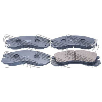 Колодки тормозные дисковые передний для MITSUBISHI DIAMANTE, FTO, GALANT, L 200, L 400 / SPACE GEAR, L 400, LANCER, OUTLANDER, PAJERO, SIGMA, SPACE RUNNER, SPACE <b>FEBEST 0401-K77F</b>