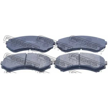 Колодки тормозные дисковые передний для MITSUBISHI ENDEAVOR(D7#W,D8#W), GRANDIS(NA#W), PAJERO(V6#W,V7#W) <b>FEBEST 0401-V75F</b>