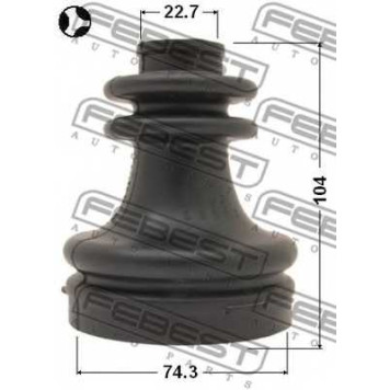 Пыльник приводного вала FEBEST 0415-DARH-1