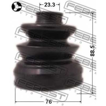 Пыльник приводного вала FEBEST 0415-DJ24-1