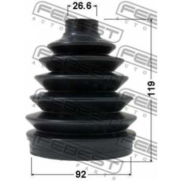 Пыльник приводного вала FEBEST 0417P-V75-1