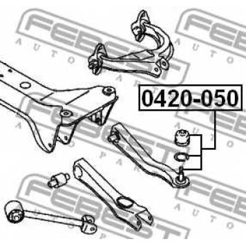 Несущий / направляющий шарнир FEBEST 0420-050-1