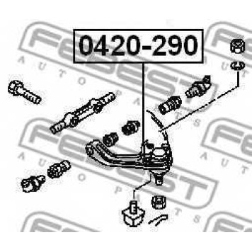 Несущий / направляющий шарнир FEBEST 0420-290-1