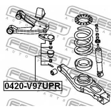 Несущий / направляющий шарнир FEBEST 0420-V97UPR-1