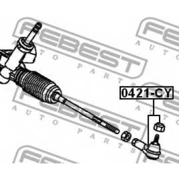 Наконечник поперечной рулевой тяги FEBEST 0421-CY-1