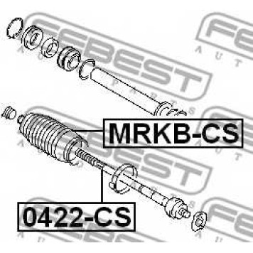 Осевой шарнир рулевой тяги FEBEST 0422-CS-1