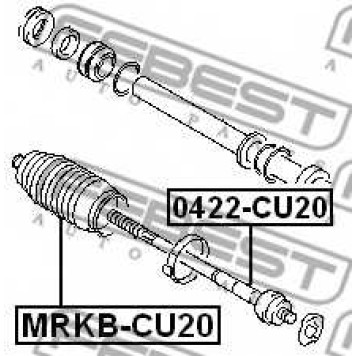 Осевой шарнир рулевой тяги FEBEST 0422-CU20-1