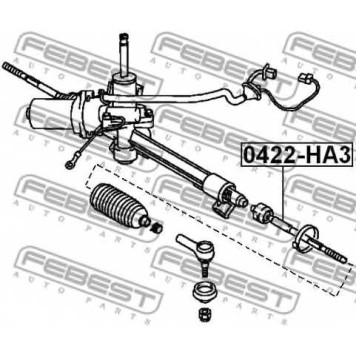 Осевой шарнир рулевой тяги FEBEST 0422-HA3-1