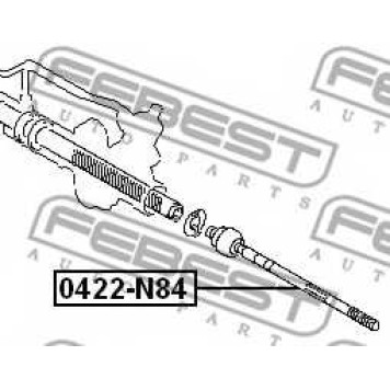 Осевой шарнир рулевой тяги FEBEST 0422-N84-1