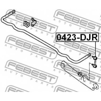 Тяга / стойка стабилизатора FEBEST 0423-DJR-1