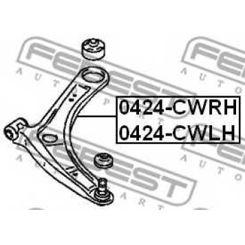 Рычаг независимой подвески колеса FEBEST 0424-CWLH-1