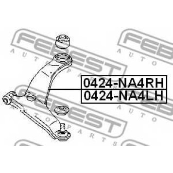 Рычаг независимой подвески колеса FEBEST 0424-NA4RH-1