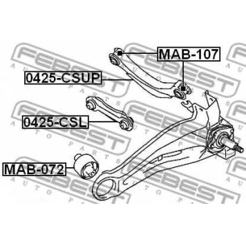 Рычаг независимой подвески колеса FEBEST 0425-CSUP-1
