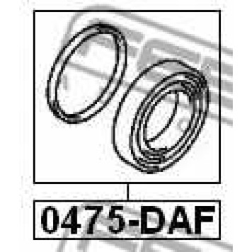 Ремкомплект тормозного суппорта FEBEST 0475-DAF-1