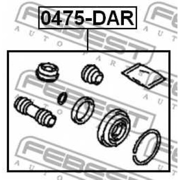 Ремкомплект тормозного суппорта FEBEST 0475-DAR-1