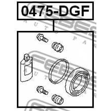 Ремкомплект тормозного суппорта FEBEST 0475-DGF-1