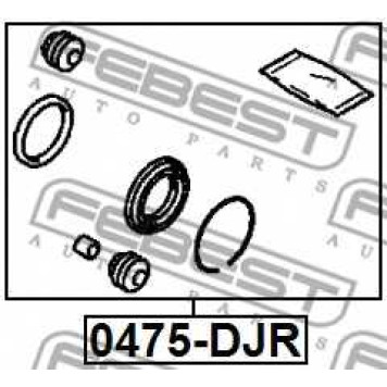 Ремкомплект тормозного суппорта FEBEST 0475-DJR-1