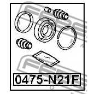 Ремкомплект тормозного суппорта FEBEST 0475-N21F-1