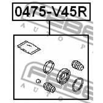 Ремкомплект тормозного суппорта FEBEST 0475-V45R-1