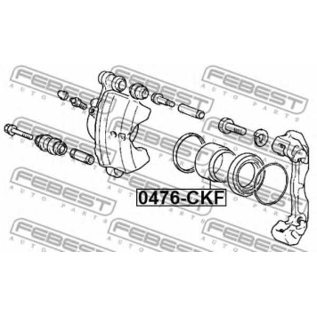 Поршень корпуса скобы тормоза FEBEST 0476-CKF-1