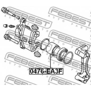 Поршень корпуса скобы тормоза FEBEST 0476-EA3F-1