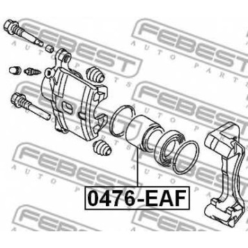Поршень корпуса скобы тормоза FEBEST 0476-EAF-1