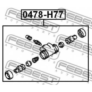 Колесный тормозной цилиндр FEBEST 0478-H77-1